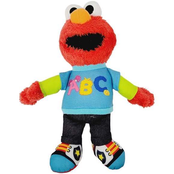 Sesame Street Plush Lot - Talking ABC ELMO, COOKIE MONSTER, & ERNIE 2013 Hasbro - Picture 2 of 10